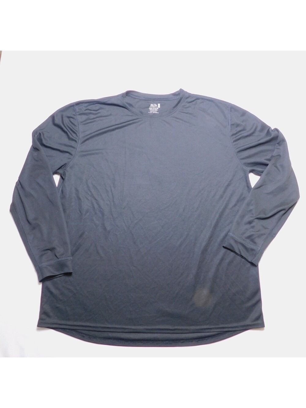 Fruit of the Loom Active Men XL Black Long Sleeve Shirt Performance T-Shirt Tee